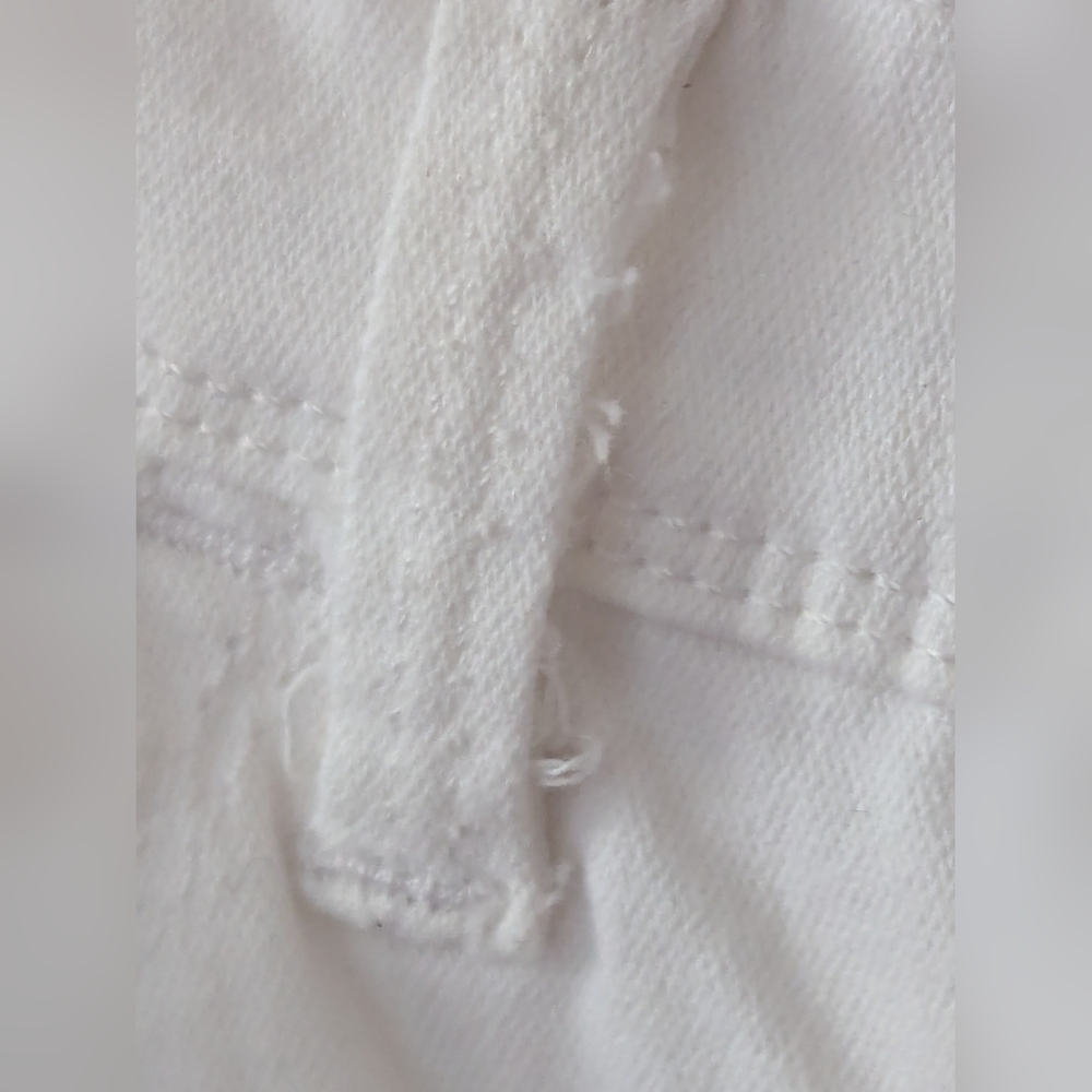 Lee Easy Fit 12 Cropped Jeans Women's White Summer Events Casual Resort Wear - Picture 6 of 11